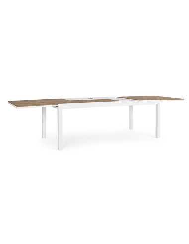 TAVOLI: vendita online Tavolo Allungabile Elias 200/300x95 Bianco, Alluminio e Polywood, Bizzotto in offerta