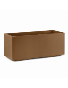 VASI E SOTTO VASI: vendita online Fioriera Rettangolare Matheria 100 cm con Ruote, Colore Terra Salentina, Made in Italy in o...