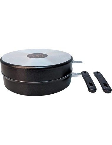 PENTOLE - COPERCHI ANTIADERENTE: vendita online Alluflon Fornetto da Gas Doppia Padella Costanza, ø 28 cm, Antiaderente in of...