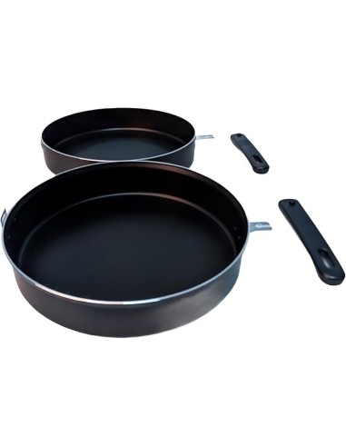 PENTOLE - COPERCHI ANTIADERENTE: vendita online Alluflon Fornetto da Gas Doppia Padella Costanza, ø 28 cm, Antiaderente in of...