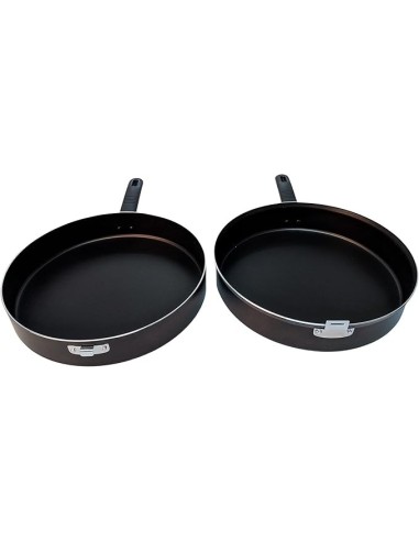 PENTOLE - COPERCHI ANTIADERENTE: vendita online Alluflon Fornetto da Gas Doppia Padella Costanza, ø 28 cm, Antiaderente in of...