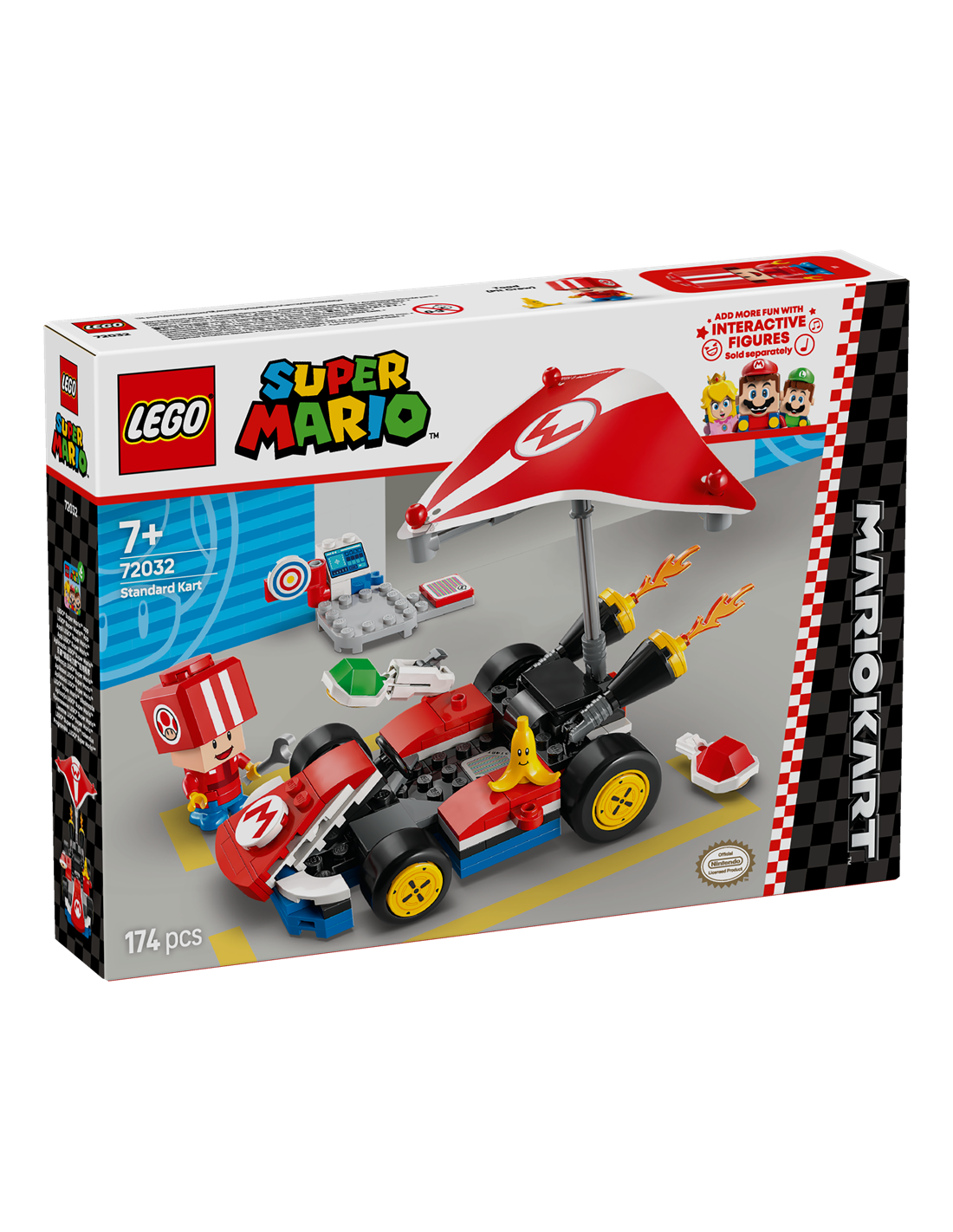 GIOCATTOLO PUBBLICIZZATO: vendita online LEGO SUPER MARIO, KART STANDARD, MACCHINA DA COSTRUIRE CON TOAD, 7+ ANNI in offerta