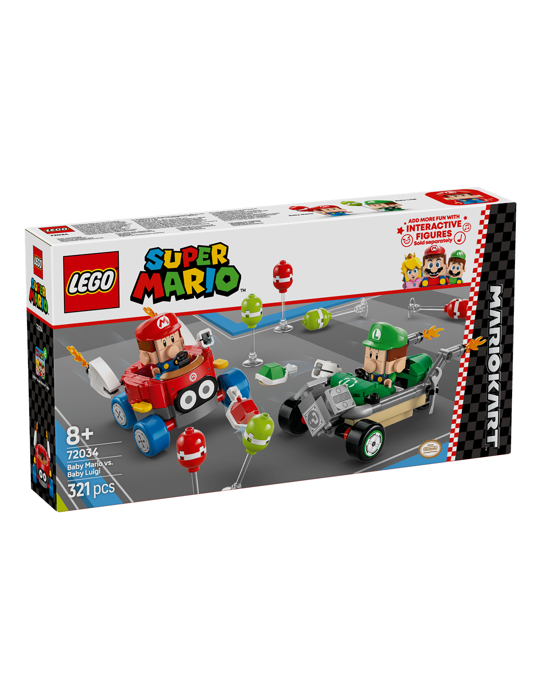 GIOCATTOLO PUBBLICIZZATO: vendita online LEGO SUPERMARIO MARIO KART:BABY MARIO VS BABY LUIGI in offerta