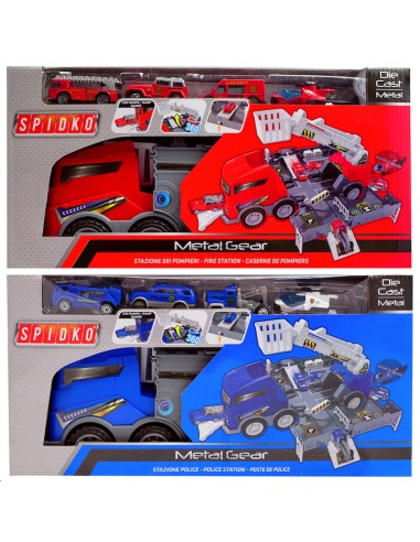 CAMION 42437 PLAYSET CON 4 VEICOLI ASSORTITO