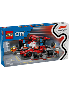 GIOCATTOLO PUBBLICIZZATO: vendita online CITY 60443 PITSTOP E MECCANICI CON MONOPOSTO FERRARI F1 in offerta