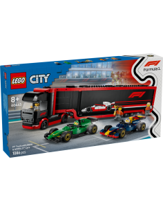 GIOCATTOLO PUBBLICIZZATO: vendita online CITY 60445 AUTOTRASPORTATORE F1 CON MONOPOSTO RB20 E AMR24 in offerta