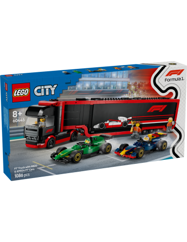 GIOCATTOLO PUBBLICIZZATO: vendita online CITY 60445 AUTOTRASPORTATORE F1 CON MONOPOSTO RB20 E AMR24 in offerta