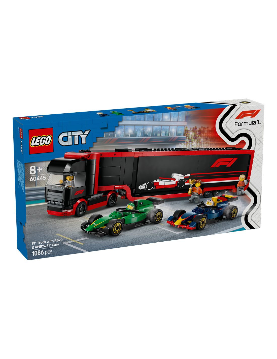 GIOCATTOLO PUBBLICIZZATO: vendita online CITY 60445 AUTOTRASPORTATORE F1 CON MONOPOSTO RB20 E AMR24 in offerta