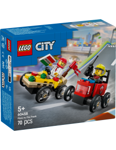 GIOCATTOLO PUBBLICIZZATO: vendita online CITY 60458 PACK VEICOLI DA CORSA:PIZZAIOLO CONTRO POMPIERE in offerta