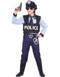VESTITI: vendita online Costume Poliziotto 9-11 Anni - Completo con Accessori in offerta