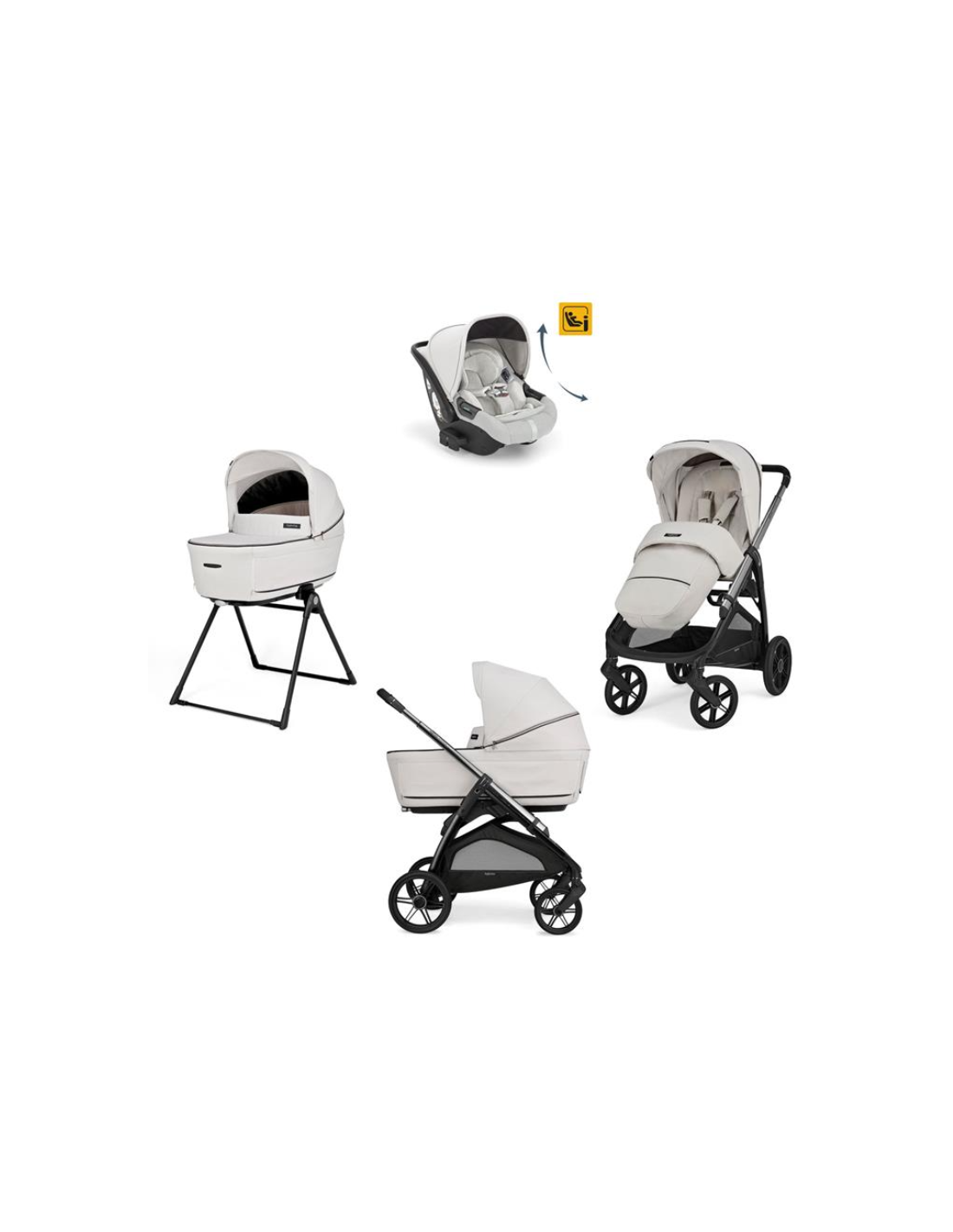 TRIO: vendita online Inglesina System Aptica Darwin Recline Opal Ivory (telaio venduto separatamente) in offerta