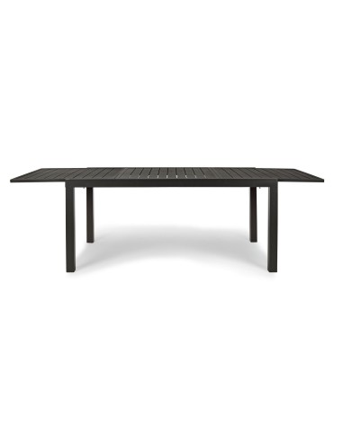 TAVOLI: vendita online Tavolo Hilde Antracite, alluminio verniciato, gambe da assemblare, tavolo allungabile 160/240x90 cm in...