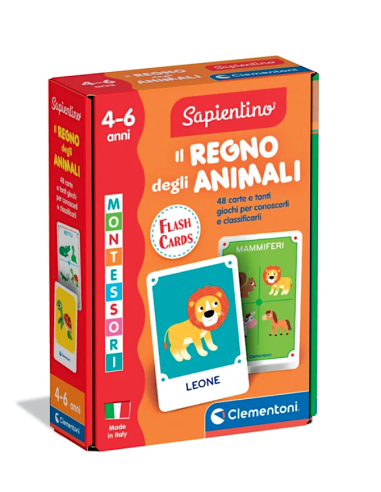 SAPIENTINO 16479 REGNO DEGLI ANIMALI FLASHCARDS