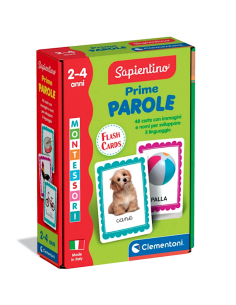 PRESCOLARI: vendita online CLEMENTONI SAPIENTINO PRIME PAROLE FLASHCARDS in offerta