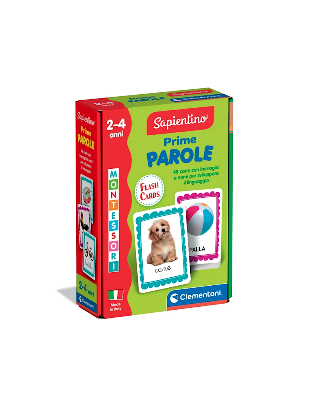 PRESCOLARI: vendita online CLEMENTONI SAPIENTINO PRIME PAROLE FLASHCARDS in offerta