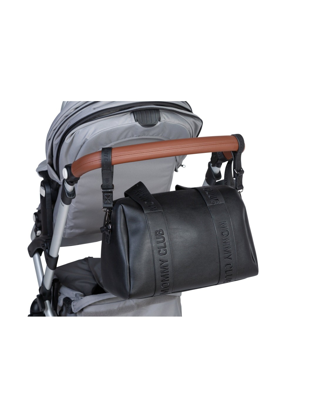 PRIMA INFANZIA: vendita online Borsa nursery Mommy Club - Signature - Pelle vegana - Nera in offerta