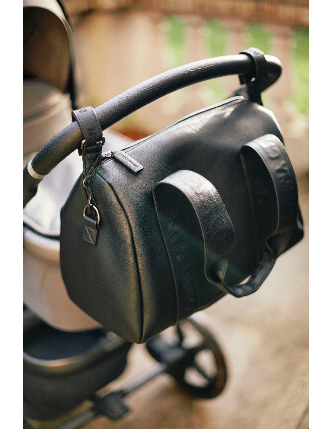 PRIMA INFANZIA: vendita online Borsa nursery Mommy Club - Signature - Pelle vegana - Nera in offerta