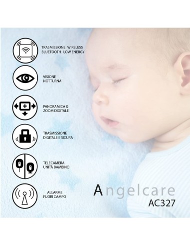 Foppapedretti Angelcare AC327 Video Monitor per Neonati con Sensore di Movimento