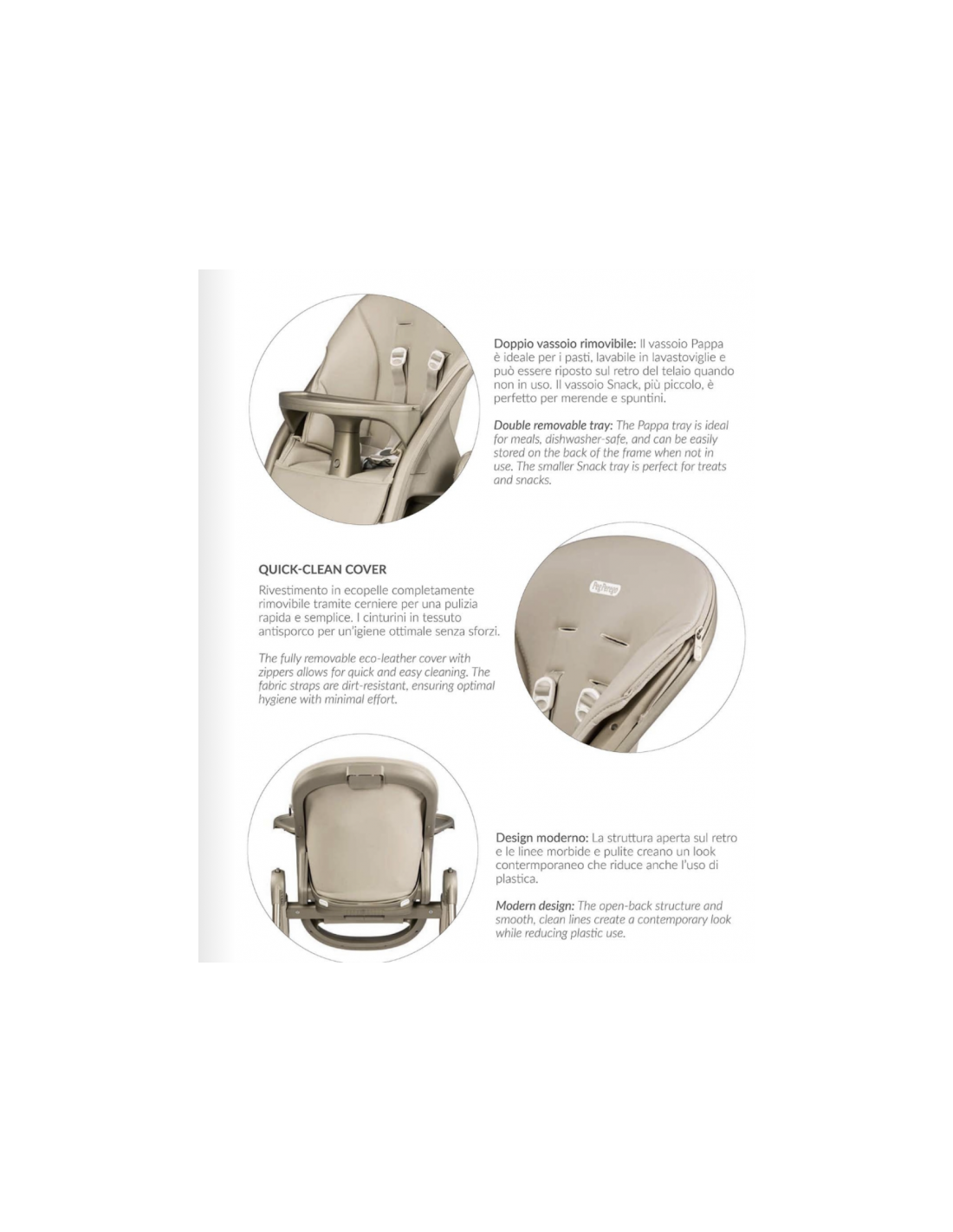 SEGGIOLONI GIRELLI ECC: vendita online Seggiolone Peg Perego Living True Black - Eleganza e Funzionalità in offerta