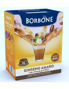 CAFFE': vendita online 16 Capsule Ginseng Amaro Caffè Borbone Compatibili Lavazza A Modo Mio in offerta
