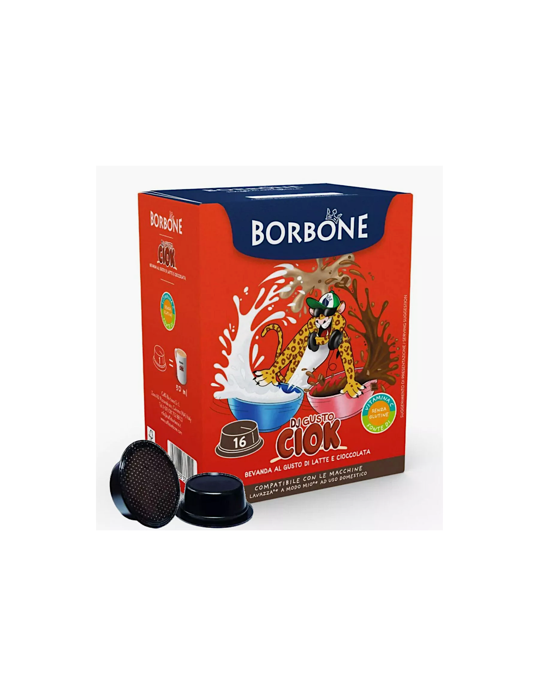 16 Capsule DJGusto Ciock Borbone Compatibili Lavazza A Modo Mio | Shopincasa.it