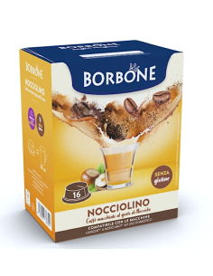 CAFFE': vendita online 16 Capsule Borbone Nocciolino Nocciola Compatibili Lavazza A Modo Mio in offerta