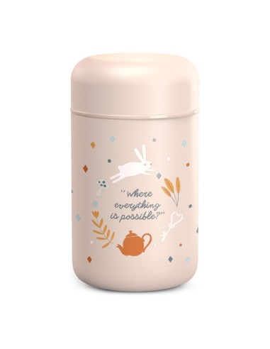 Termo Porta Pappe Wonderland Rosa 400ml Suavinex – Sicuro e Elegante