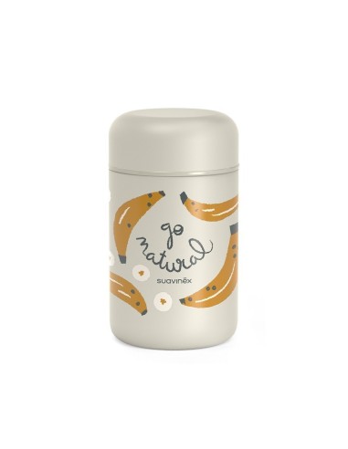 Termos Porta Pappe Go Natural Bananas 400ml Suavinex – Sicuro e Funzionale
