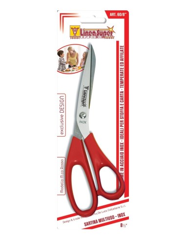 FORBICI DA LAVORO IN ACCIAIO INOX MANICO PLASTICA 8" DE LUCA su Sho...