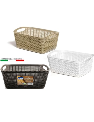 CESTINO 11225/6 CANESTRINA MAXI ASSORTITO 38X29X16CM su Shop in Casa