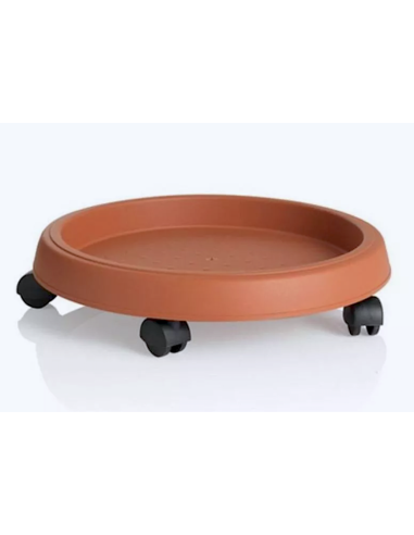 VASI E SOTTO VASI: vendita online SOTTOVASO 20203 40CM C/RUOTE TERRACOTTA in offerta