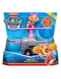 GIOCATTOLO PUBBLICIZZATO: vendita online Paw Patrol Skye Elicottero Base con Figura – Veicolo da 13 cm in offerta