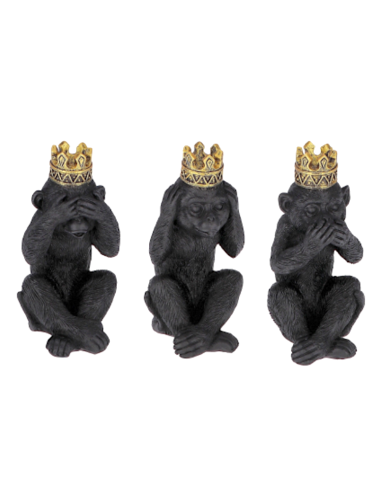 FIGURA SCIMMIA 107586 RESINA H16CM ASSORTITO