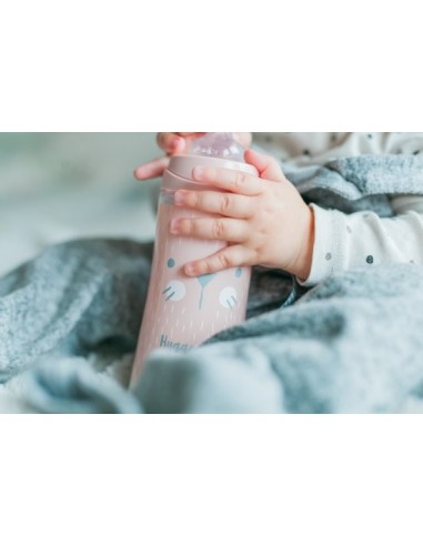 Suavinex Hygge Biberon Pois Rosa Flusso Denso 4M+ 360 ml