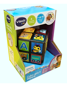 VTech Cubo Gira e Impara - Gioco Educativo Interattivo 18-36 Mesi | shopincasa.it