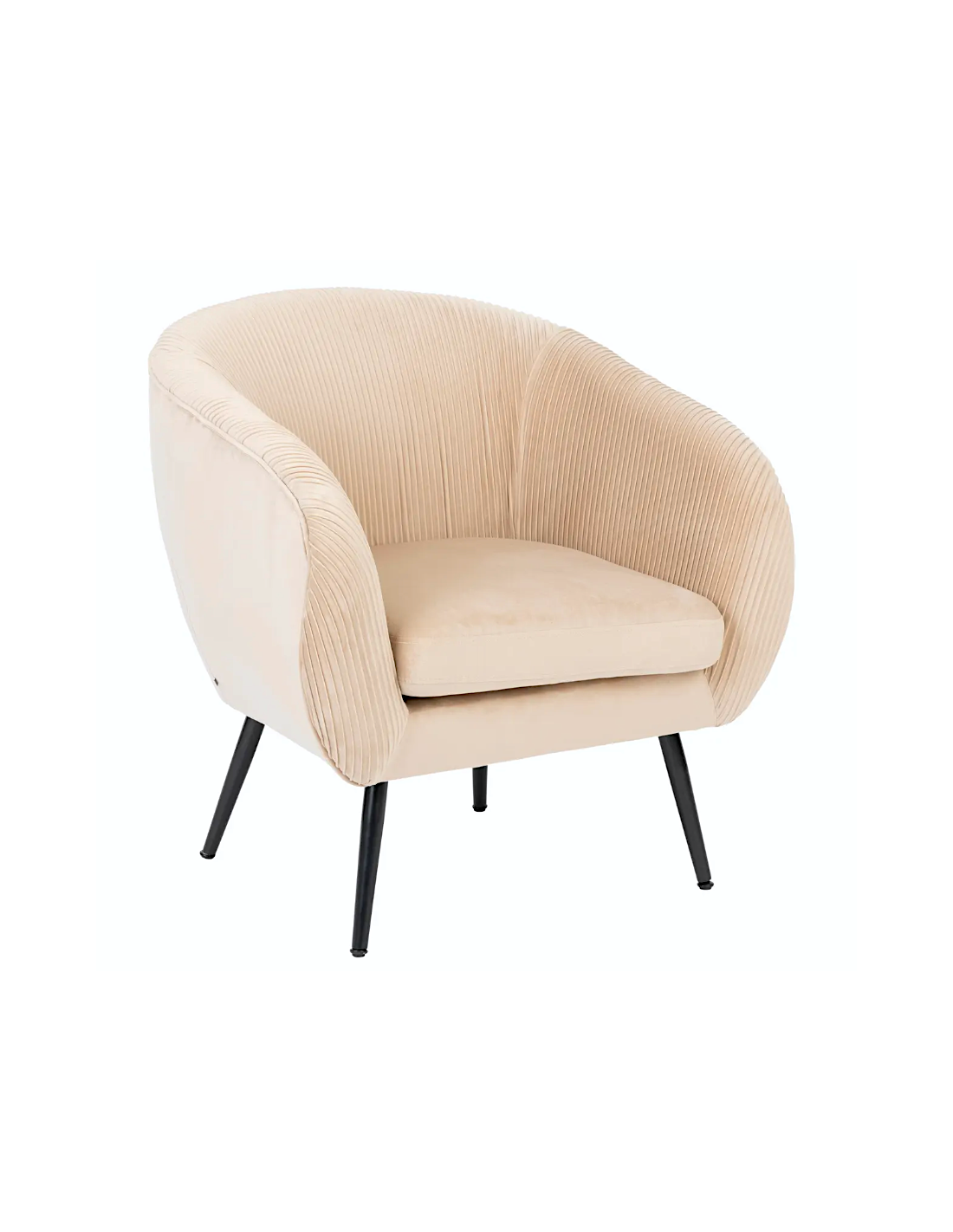 Poltrona Solaro Atmosphera in velluto beige | shopincasa.it