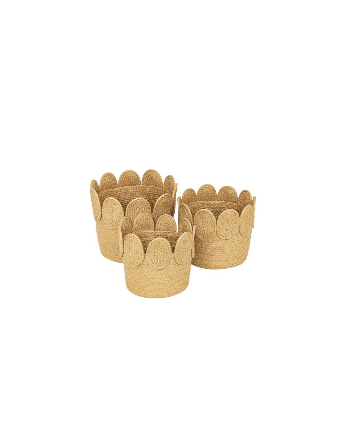 Set di 3 ceste rotonde Inuit Dreams Atmosphera 22/26/29 cm shopincasa.it