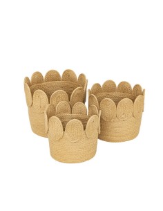 Set di 3 ceste rotonde Inuit Dreams Atmosphera 22/26/29 cm shopincasa.it