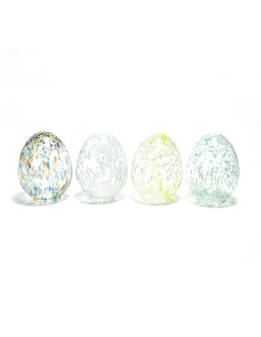 UOVO 01217 VETRO 11,5X16CM COLORI ASSORTITI