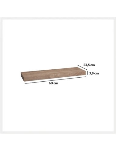 MENSOLE E SCAFFALI: vendita online Mensola da Parete Fixy L60cm, Mensola MDF 60x23,5x3,8 cm, Leggera e Resistente in offerta