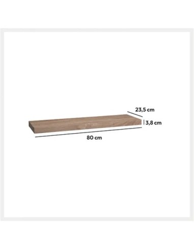 MENSOLE E SCAFFALI: vendita online Mensola da Parete Fixy L80cm, Mensola MDF Truciolato 80x23,5x3,8 cm, Robusta e Moderna in ...