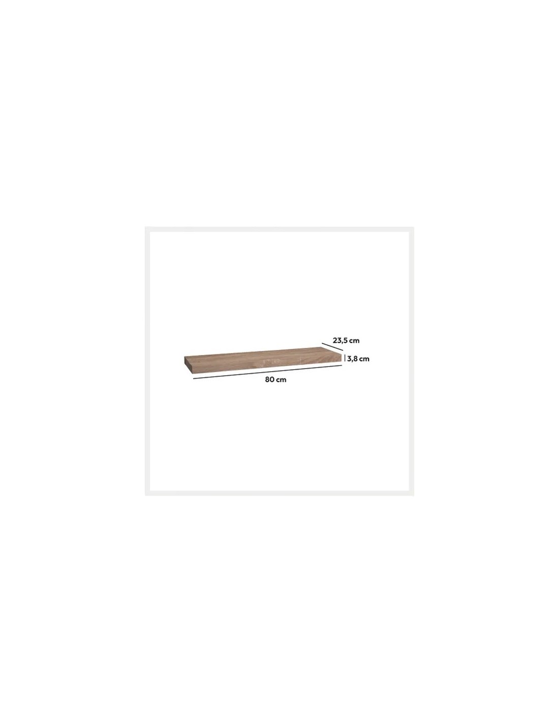 MENSOLE E SCAFFALI: vendita online Mensola da Parete Fixy L80cm, Mensola MDF Truciolato 80x23,5x3,8 cm, Robusta e Moderna in ...