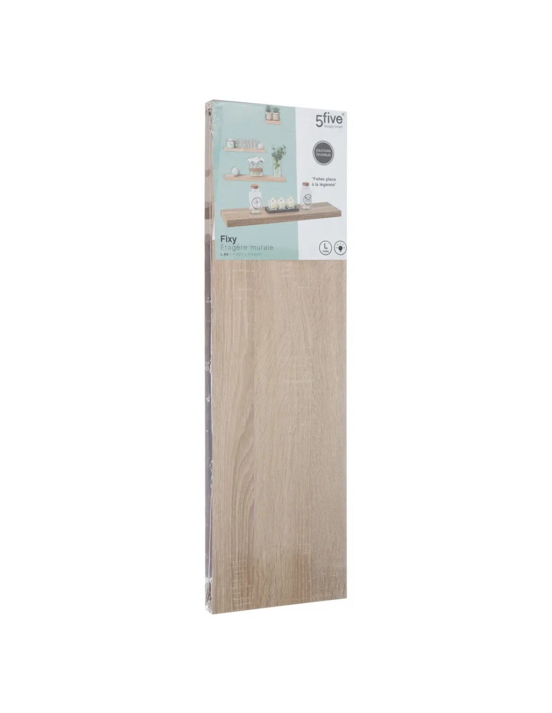 MENSOLE E SCAFFALI: vendita online Mensola da Parete Fixy L80cm, Mensola MDF Truciolato 80x23,5x3,8 cm, Robusta e Moderna in ...