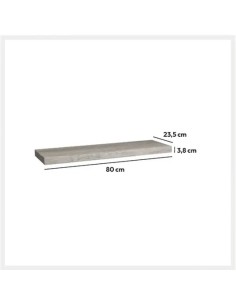 MENSOLE E SCAFFALI: vendita online Mensola da Parete Fixy L80cm, Mensola MDF e Truciolato 80x23,5x3,8 cm, Resistente e Modern... 2