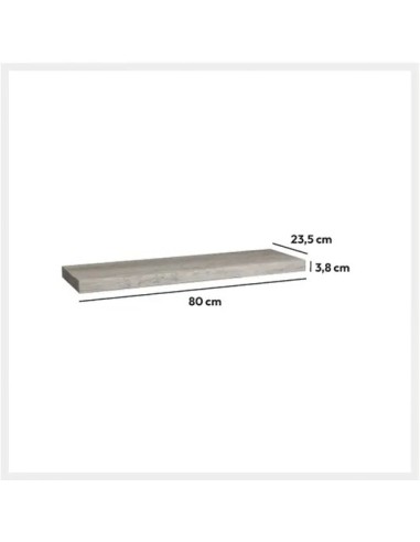 MENSOLE E SCAFFALI: vendita online Mensola da Parete Fixy L80cm, Mensola MDF e Truciolato 80x23,5x3,8 cm, Resistente e Modern...