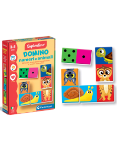 SAPIENTINO 16841 DOMINO LETTERE E ANIMALI