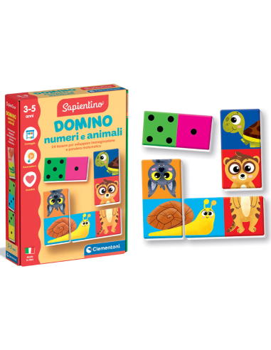 SAPIENTINO 16841 DOMINO LETTERE E ANIMALI