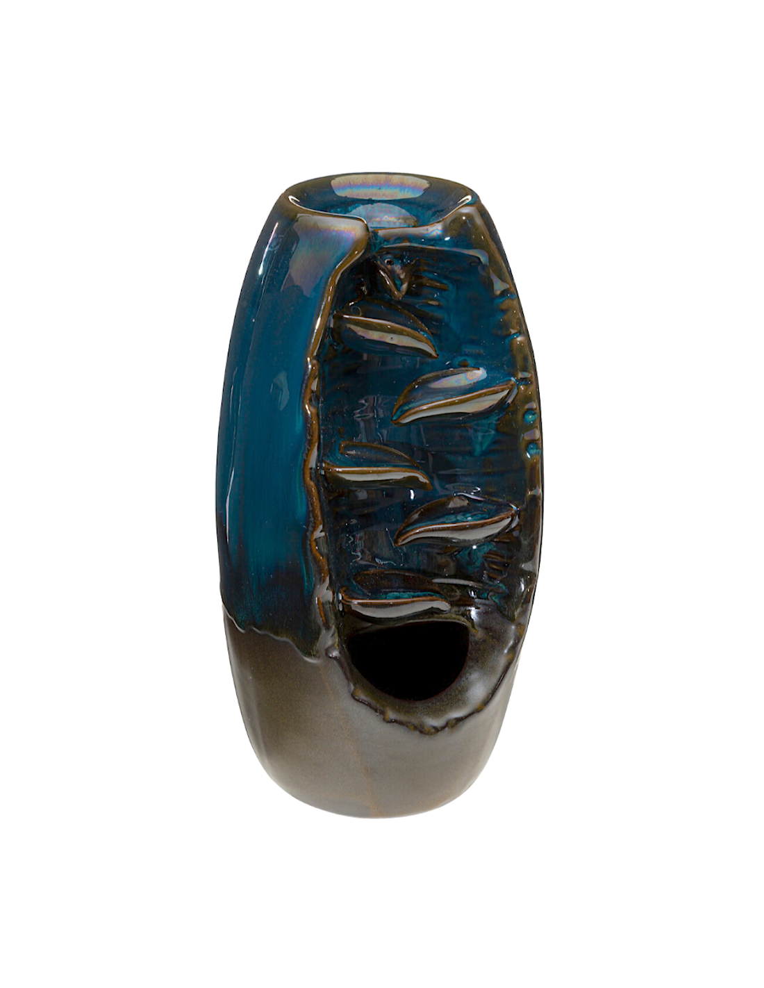 Bruciatore da incenso a fontana Blu 20x11 cm | shopincasa.it