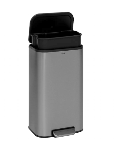 PATTUMIERA PEDALE 206744 INOX 30LT ARGENTO
