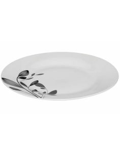 Set di piatti 18 pezzi Lila porcellana bianco e nero | shopincasa.it